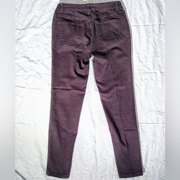 Jeggings Skinny Jeans Pants Petite Brown/Burgundy Women's size 4 - Picture 2 of 3